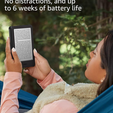 Amazon Kindle 16 GB (newest model) - Lightest and most compact Kindle, now with faster page turns, and higher contrast ratio, for an enhanced reading experience - Matcha