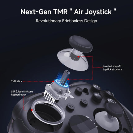 MOBAPAD Chitu2 HD Wireless Pro Controller for Nintendo Switch 2/1 Lite/OLED, Gamepad with TMR Glide Joysticks [ZERO Drift], HD Rumble, NFC, Mechanical Buttons, Turbo, Programming, 6 Axis Gyro