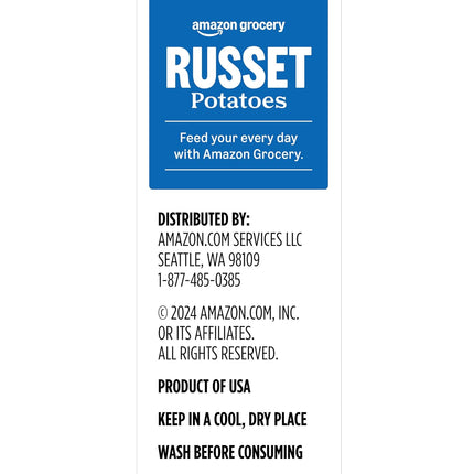 Amazon Grocery, Russet Potatoes, 5 Lb
