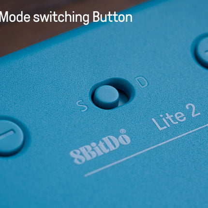 8Bitdo Lite 2 Bluetooth Controller with Motion Controls, Linear Motors Vibration, Joysticks, Triggers and D-pad, Wireless Gamepad for Switch/Switch 2, Android & Raspberry Pi (Turquoise)