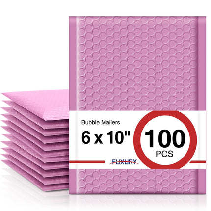 Bubble Mailers 6x10" 100 Pack White Padded Envelopes Usable Size 6x9