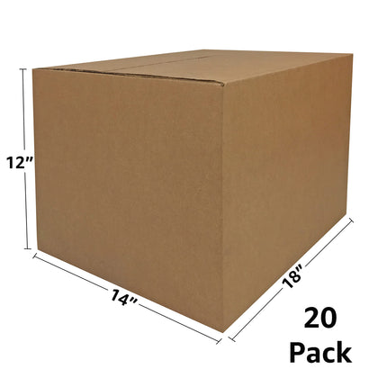 Moving Boxes Bundle of 18"x14"x12" (Medium Boxes - Pack of 20)