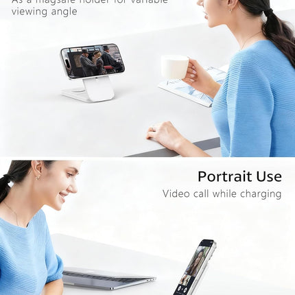 Compatible MagSafe 3 in 1 Wireless Charging Station for Apple, Magnetic Foldable Charger Stand for iPhone 17/16/15/14/13/12 Pro Max, Apple Watch Ultra/Series & AirPods Pro Fast Charging Dock
