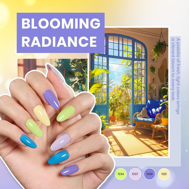 Gel Nail Polish Kit with U V Light - 80Pcs Color Enchantment 55
