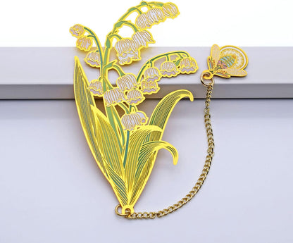 Metal Lily of the Valley Bookmark with Greeting Card & Gift Box - photo 4