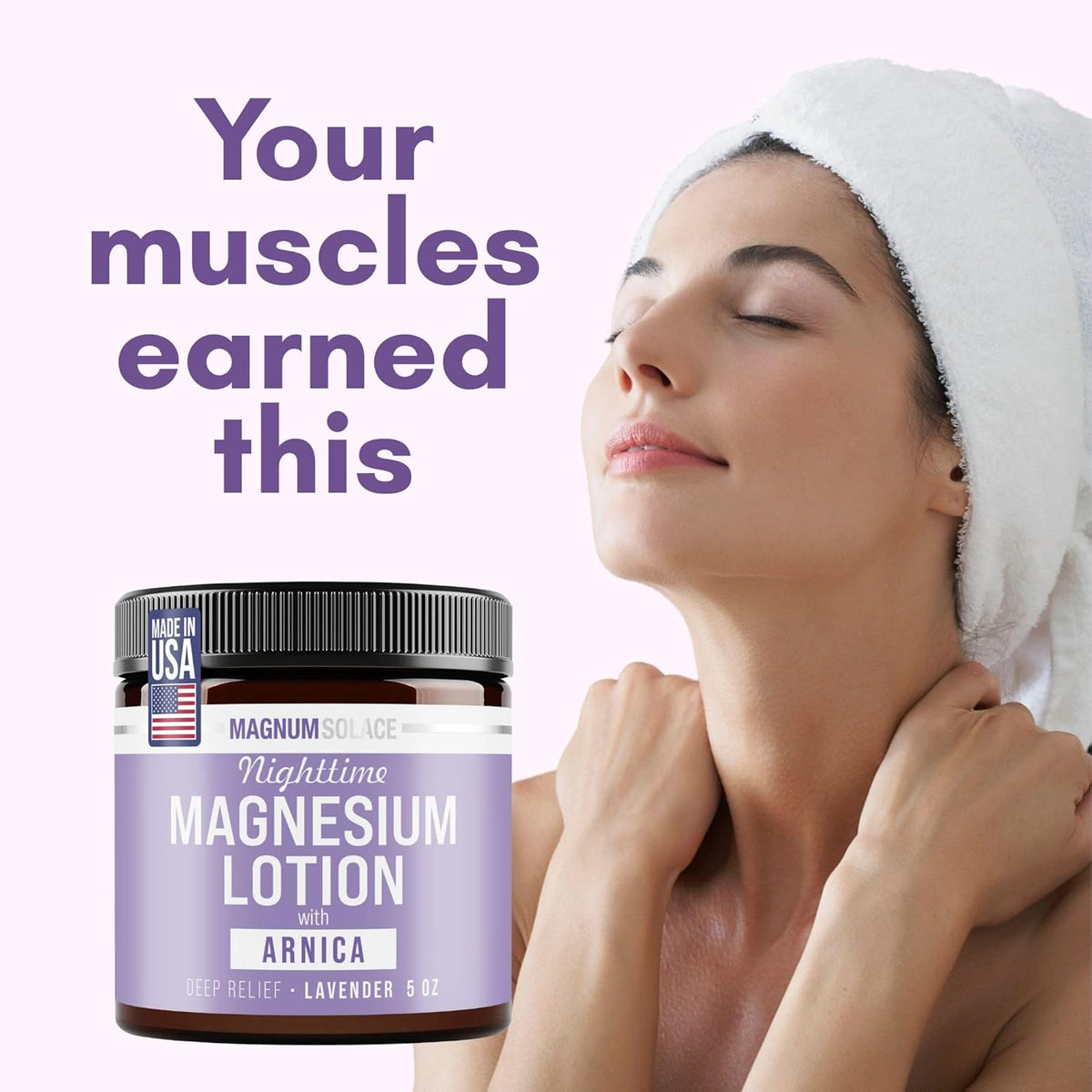 Nighttime Magnesium Lotion with Arnica for Muscles & Joints - photo 3