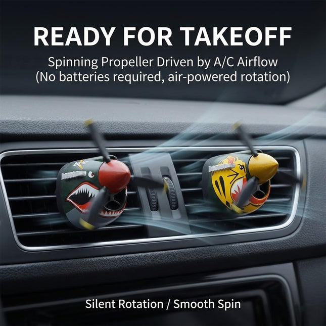 P-40 Warhawk Car Air Freshener with Spinning Propeller