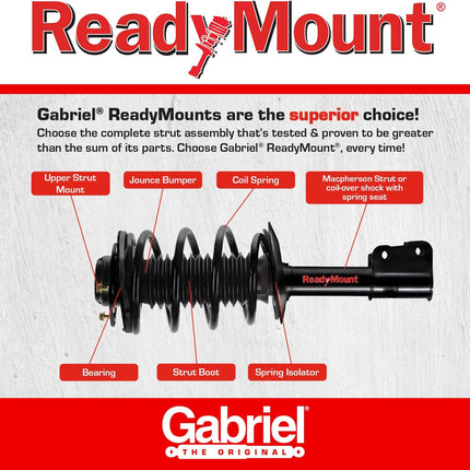 Gabriel G57193 Ultra ReadyMount Rear Right Complete Strut Assembly for 06-11 Toyota Avalon, 07-11 Toyota Camry (1 Pack)
