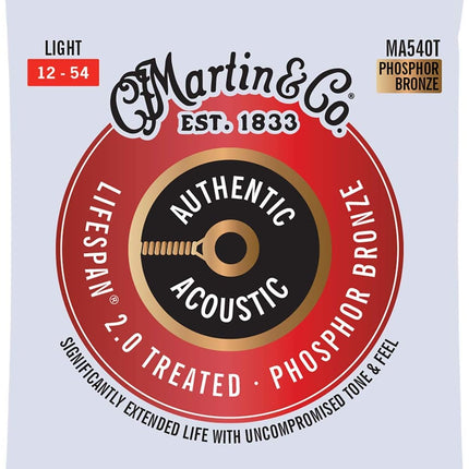 Martin Authentic Acoustic Guitar Strings - Lifespan 2.0 Treated