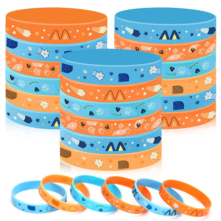 42pcs Breast Cancer Awareness Accessories Silicone Bracelets