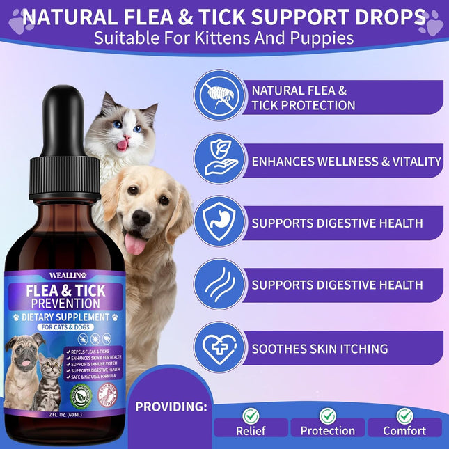 Flea and Tick Prevention for Cats and Dogs Natural Flea Treatment