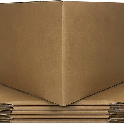 Large Brown Cardboard Moving Boxes, 20" x 20" x 15", 6-Pack