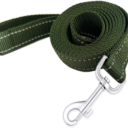 Nylon Dog Training Leash, Traction Rope, 4Ft /5 Foot /6 Feet Long, 5/8 inch 3/4 Inch 1 Inch Wide, for Small and Medium Dogs