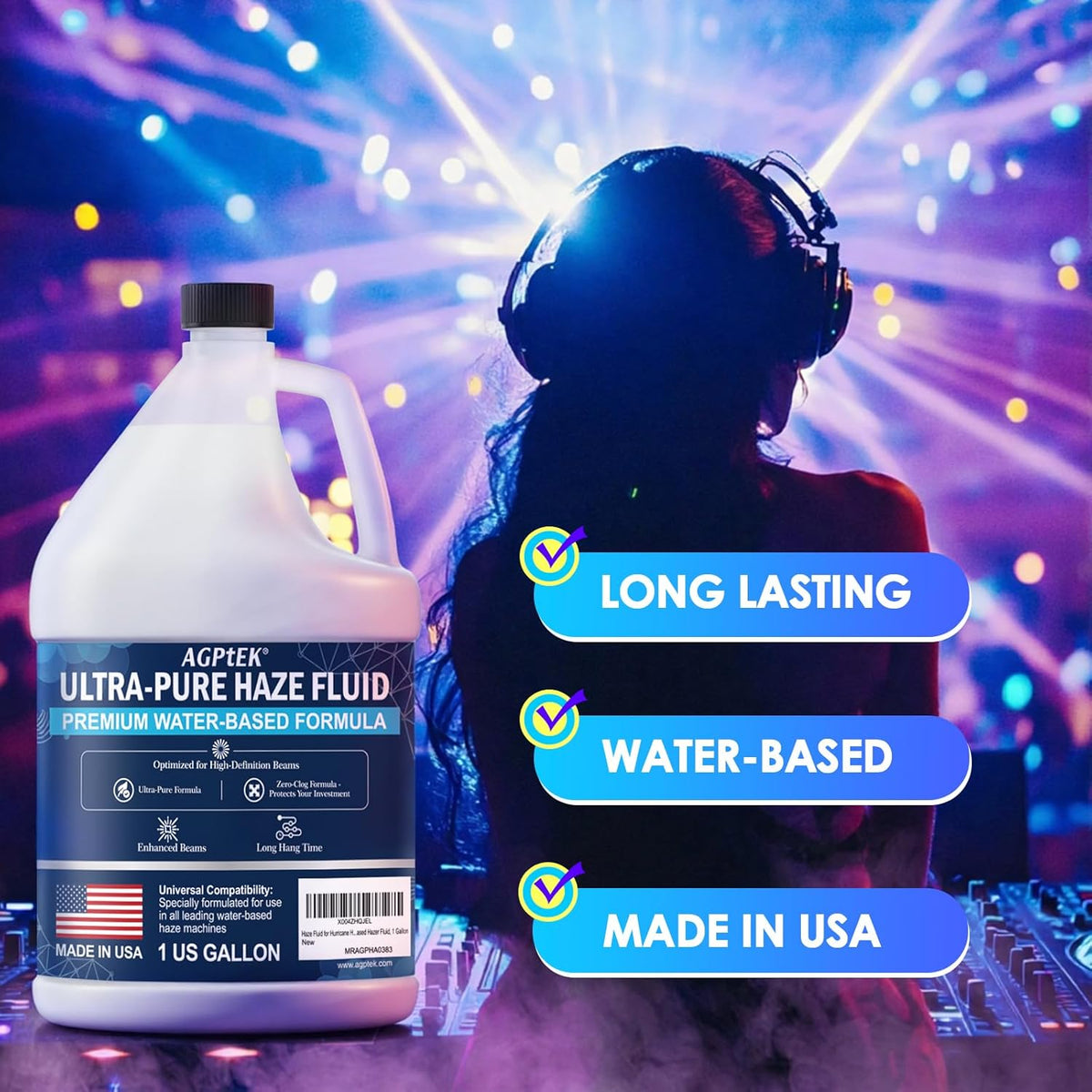 Water-Based Haze Fluid for Stage Effects - 1 Gallon - photo 3