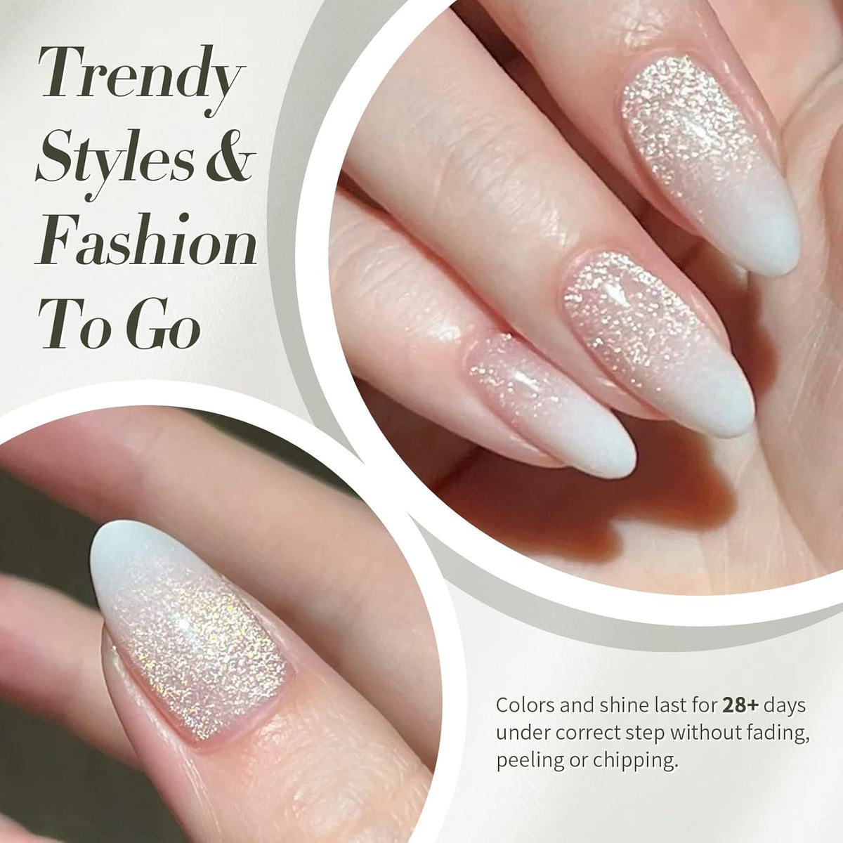 Milky White Cat Eye Magnetic Gel Nail Polish, 15ML - photo 4