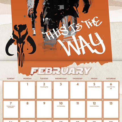 2027 Star Wars: The Mandalorian and Grogu Wall Calendar