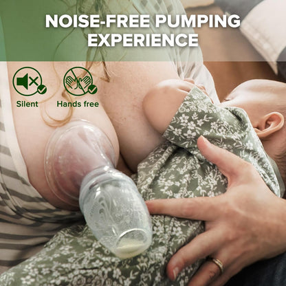 Manual Silicone Breast Pump for Breastfeeding, Clear 4 oz/100 ml - photo 5