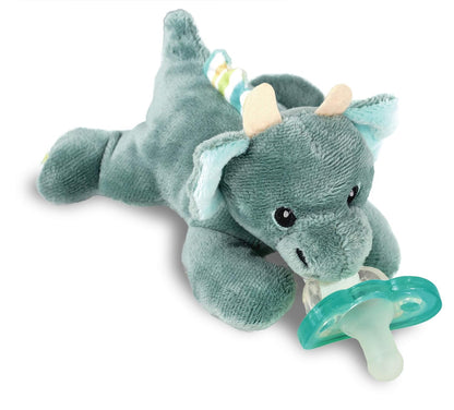 Dragon Pacifier Holder with Detachable Silicone Pacifier for Babies 0M+
