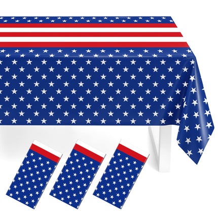3 Pack Halloween Tablecloths,Disposable Plastic Tablecloths 54" x 108" Halloween Decorations,Plastic Table Cover for Birthday,Party Supplies,Holiday Table Cloth for Home,Dinner,Indoor,Outside