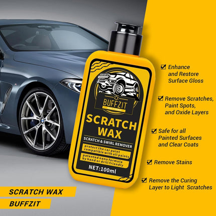 Car Scratch Remover for Vehicles – Scratch Repair Wax & Polishing Compound, Removes Light Scratches, Swirls & Scuffs, Car Paint Restorer, Safe for Cars, SUVs, Trucks & Motorcycles 100ML