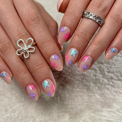 Extra Short Almond Press On Nails, Blush Veil Nude Pink, Soft Gel - photo 19