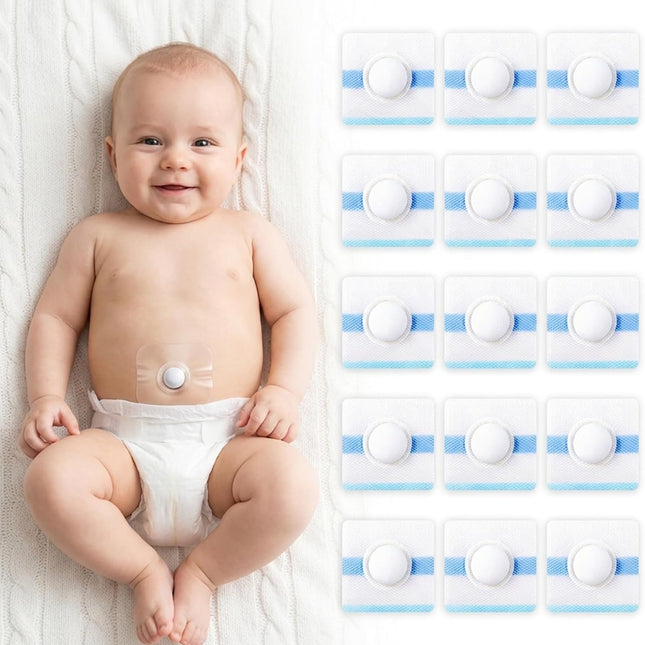 15Pcs Baby Belly Navel Patches, Waterproof Umbilical Hernia Patch with