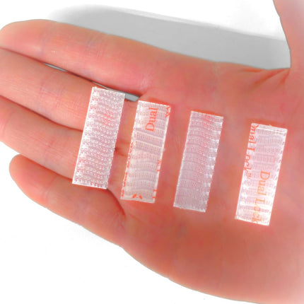 4 Pieces (2 Sets) Mounting Strips for EZ Pass/IPass/IZoom/Sunpass Cars Windshield Toll Transponder Holders Reclosable Fastener Peel and Stick Adhesive Dual Lock Tape Strips