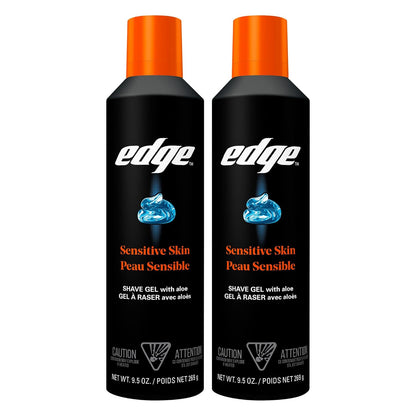 Shaving Gel for Men, 9.5oz, 2 Pack Mens Shave Gel with Aloe, Mens Shaving Cream Sensitive Skin Shave Gel - Moisturizes