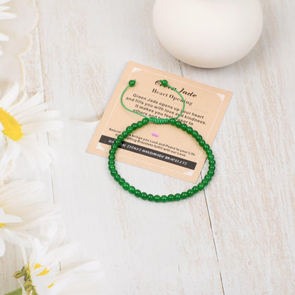 AD Beads Handcrafted Beaded Macrame Bracelet Stylish Customizable Jewelry for Men and Women Protection Healing Gemstone for Balance Wellness Positive