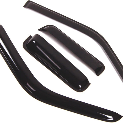 Tuningpros Window Visor Compatible with 1987-1996 Dodge Dakota ExtendedCab, DGWV2-111 Outside Mount Deflector Rain Guard Dark Smoke, 4 Pcs Set
