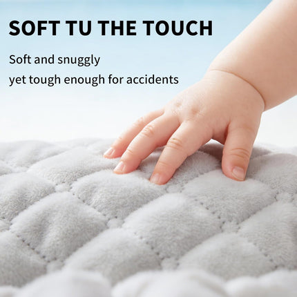Wonderkin 2-Pack Potty Training Car Seat Protector, Waterproof Car Seat Liner, Non-Slip Leak-Proof Piddle Pads,Washable Cover Fits Car Seats Strollers Bouncers, Ages 6 Months to 4 Years (Grey)