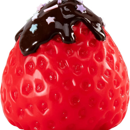 Handmade Big taba Strawberry Squishy Silicone Fidget Stress Relief Squeeze Toys for Kids & Adults(Red Strawberry Sauce)