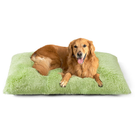 Cama esponjosa para jaula de perro, almohada afelpada extra grande para perro, gris