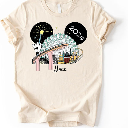 Custom Family Vacation 2026 Shirt, Matching Trip Shirts, Group Vacation Tee, Theme Park Trip t-Shirt, World Traveler Tee Multi