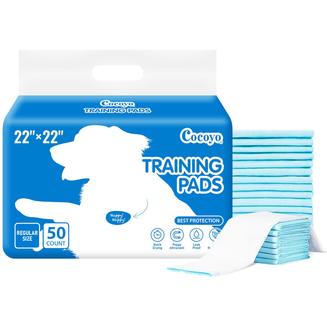 22"x22" Dog Training Pads 50 Count | Dog Pee Pads | Super Absorbent Puppy Pads,White