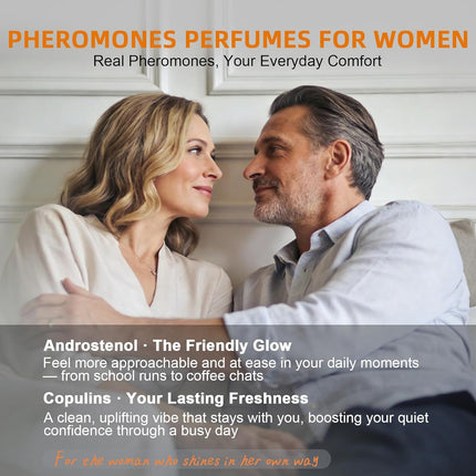 Pheromone Perfume for Women, Amber Vanilla Perfume, Vanilla Nocturne Elixir Long Lasting Women's Eau Fraiche, 0.5 fl.oz / 15ml Travel Size Perfume Spray