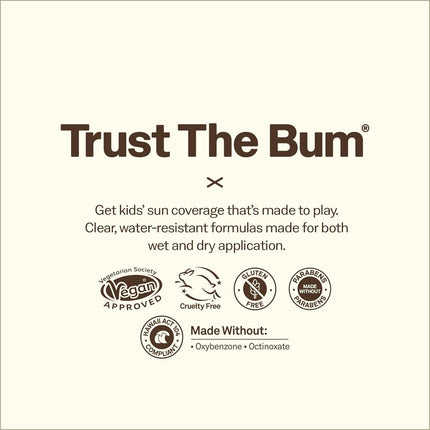 Sun Bum Kids SPF 50 Clear Face Stick Sunscreen - Wet or Dry Skin Application Broad Spectrum Sunscreen with Vitamin E - Hawaii Act 104 Compliant (Without Octinoxate & Oxybenzone) - Travel Size 0.53 oz
