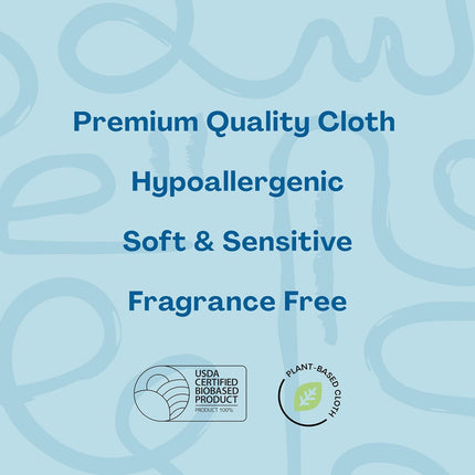 Hello Bello Extra Gentle Unscented Baby Wipes, Plant Based, Made with 99% Water and Aloe for Babies and Kids, 720 Count