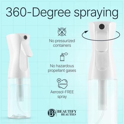 10.1 oz Continuous Mister Spray Bottle for Hair, Plants, Cleaning & Pets - photo 5