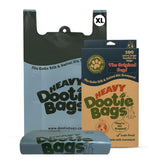 Heavy Dootie Bags with EZ Tie Handles. Clean and Convenient for Pet Dog Poop, Cat Litter. Multi-Use. Great for Swivel Bin and Scoopers. Made with Cornstarch. Strong, Leakproof and Very Large