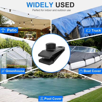 Tarp Clips Heavy Duty, 30 Pcs Plastic Tarp Clamps Set