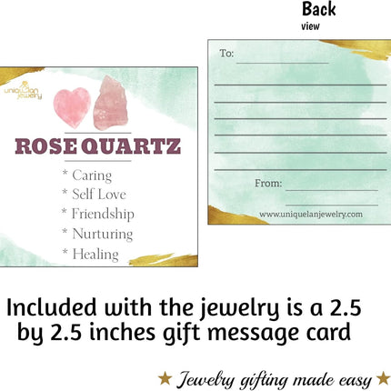 Raw Crystal Ring Birthstone Rose Gold and Quartz Solitaire Jewelry gift for her Christmas Mothers Day Birthday Valentine Statement Ring Gift Uniquelan Jewelry