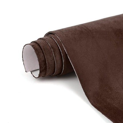 Película autoadhesiva de gamuza negra - 17x70 inch para interiores de auto - microfibra y cuero sintético autoadhesivos, film interior elástico para auto y decoración del hogar