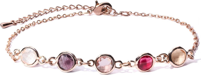 Gold Birthstone Bracelet for Women