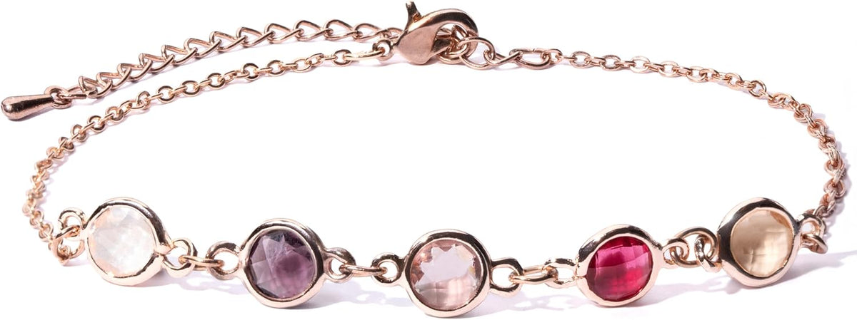 Gold Birthstone Bracelet for Women