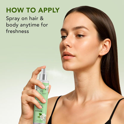 Jasmine Hair Perfume & Body Mist, Alcohol-Free Everyday Fresh Fragrance Spray, 3.4 fl oz - photo 5