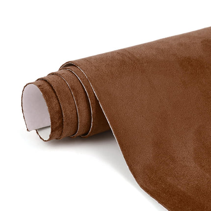 Película autoadhesiva de gamuza negra - 17x70 inch para interiores de auto - microfibra y cuero sintético autoadhesivos, film interior elástico para auto y decoración del hogar
