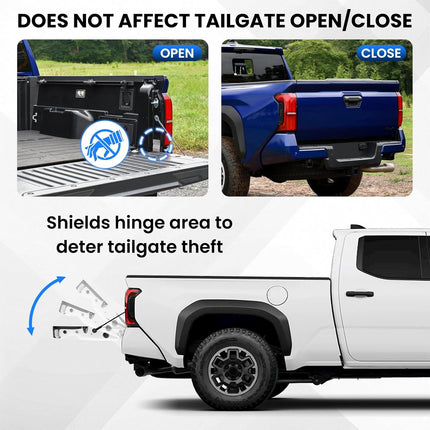 Tailgate Anti-Theft Lock Fit for Toyota Tacoma 2024 2025 2026+, Truck Bed Tailgate Locks Protector Compatible with Toyota Tacoma Accessories 2026-2024