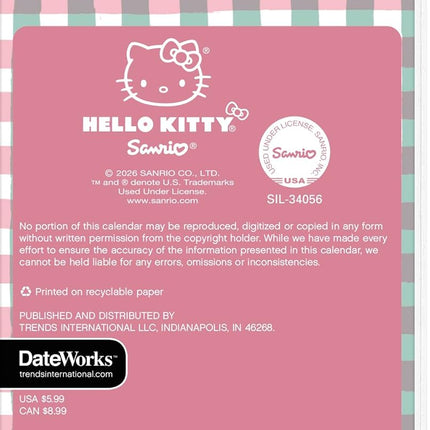 2027-2028 Hello Kitty Pocket Planner