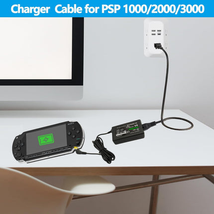 Charger for PSP,2-in-1 USB Charging Cable and Replacement PSP Power Cord Compatible with PSP1000/2000/3000 Series Console
